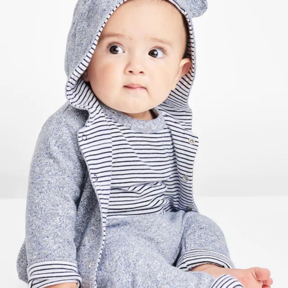 GAP Reversible Bear Hoodie Sweatshirt & Pants